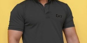 mens regular fit sports collar t-shirt