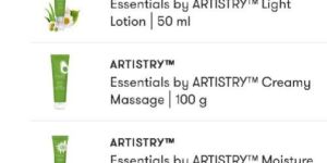 Amway Artistry Skin Care Products