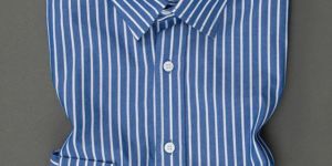 Mens Full Sleeve Shirt Classic Blue N White