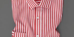 Mens Classics Red N White Full Sleeve Shirt