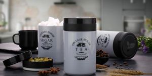 Vetalic Tea Sugar Coffee Container Set of 3 Pis