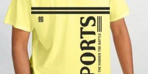 Mens Printed Round Neck T Shirt