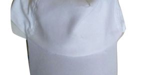 White Polyester Cap