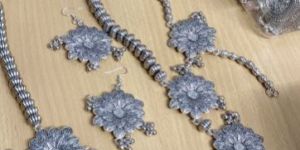 German Silver Necklace Set with Bracelet