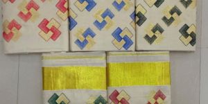 KERALA TISSUE EMBROIDERY SAREES