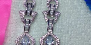 Rose Gold American Diamond Earrings