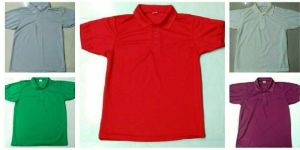 basic plain polyester polo t-shirt
