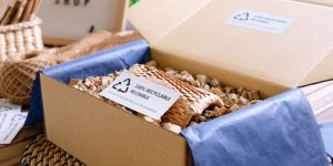 Brown Honeycomb Paper Wrapping Roll