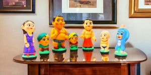 eco-friendly toy terracotta chota bheem set