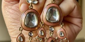 Kundan Meenakari Earrings