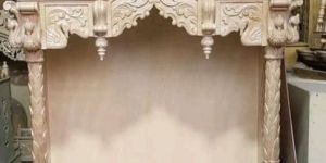 Traditional Plain Wooden Temple