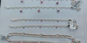 Designer Silver Anklets