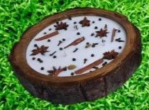 Masala Wooden Log Candles