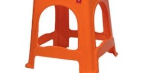 Topaz Orange Virgin Plastic Stool