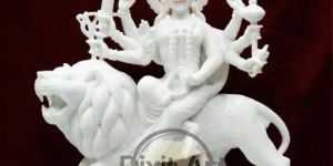 Marble Durga Mata Statue