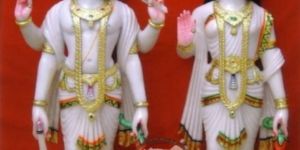 Marble Vishnu Laxmi Statue