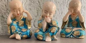Resin Buddha Monk Statue