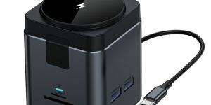 mobile wireless charger laptop type -c docking station