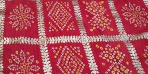 Bandhni Foil Print Fabric