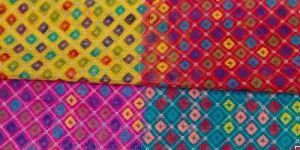 Multicolor Kota Doriya Odhani Fabric