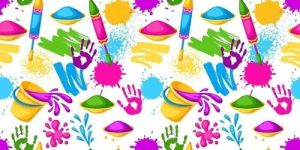 Satin Holi Festival Printed Dupatta