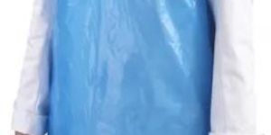 Blue Plain LD Poly Disposable Apron