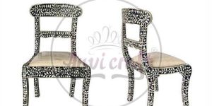 Floral Design Mango Wood Chair