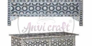 Flower Geometric Design Drawer Chest