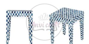 Geometric Design End BoneTable