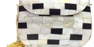 Mother of Pearl Inlay Clutch Bag