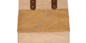 LMC Juco Tote Shopping Bags with Leather Strap