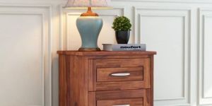 Wooden Bedside Table