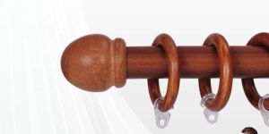 Teak Italian Wood Curtain Rods
