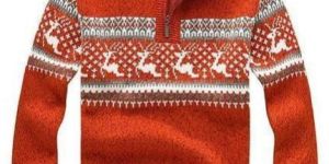 Mens Stand Collar Sweater