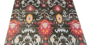 Handtufted Wool Silk Rug