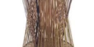 Bamboo Stick Round Side Table