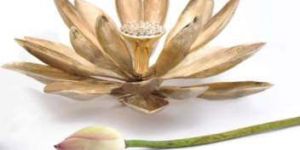 Metal Lotus Flower Shape Candle Holder