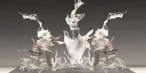 Splash Sculpture Wall Mounted Metal Wall Art