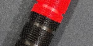 V-25 Black Red Bessel Handle Grip Cover