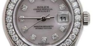 Ladies Rolex Natural Diamond Watch