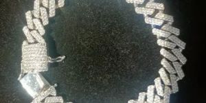 Mens Moissanite Diamond Bracelet