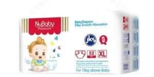Nubaby Baby Diaper XL (XL), 70 Count, above 13kg Jumbo Upto 12 Hours Absorption