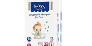 Nubaby Premium Pants All Round Protection Pants Style Baby Diapers, Large (L)