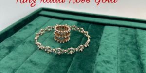 Rose Gold Sterling Silver Ladies Kada