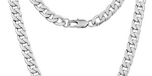 Mens Silver Cuban Chain