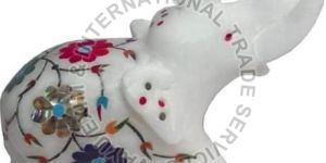 Marble Elephant Statue