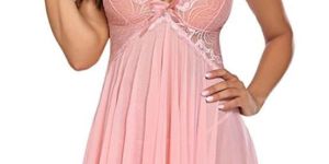 Short Length Pink Ladies Night Dress