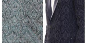 Embroidered Velvet Fabric for Blazer