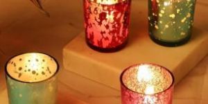 Decorative Glass Candle Jar