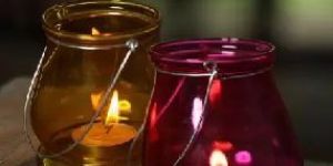 Glass Lantern Candle Holder